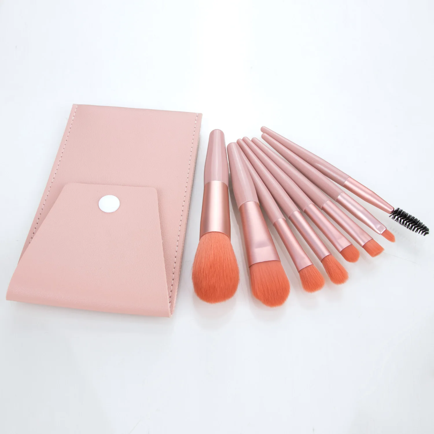 

8pcs Mini Matte Makeup Brushes Set Handle Eyeshadow Eyebrow Foundation Blush Loose powder Lips Face Makeup Tools