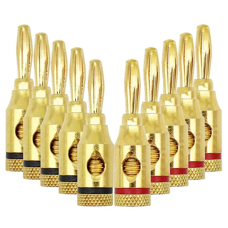 

Вилки типа «банан», разъемы, открытый винт, 5 пар