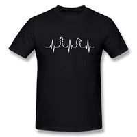 cool casual heartbeat of chess t shirt man short sleeve men cool love playing chess t shirts tee mans