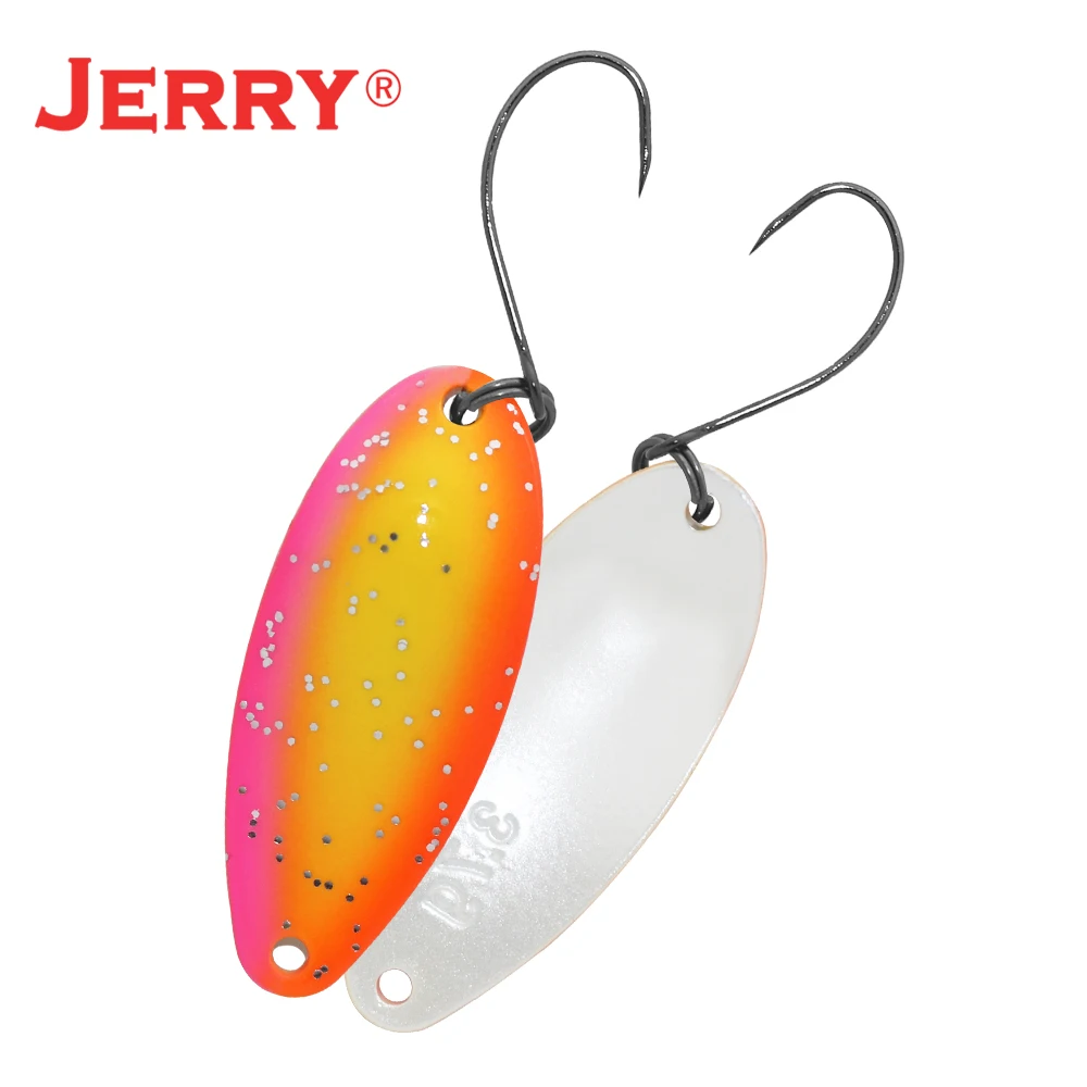 Jerry Serpent Micro Fishing Spoons Brass Wobbler Lake Area Trout Chub Perch Metal Lures Baubles