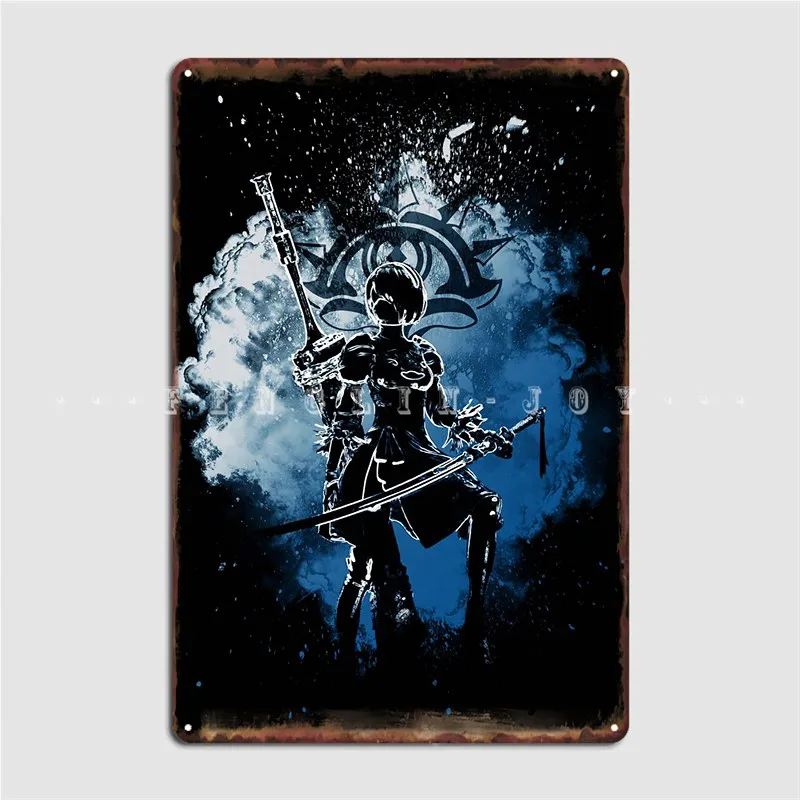 

Soul Of 2b Metal Sign Plaques Funny Wall Cave Wall Tin sign Poster