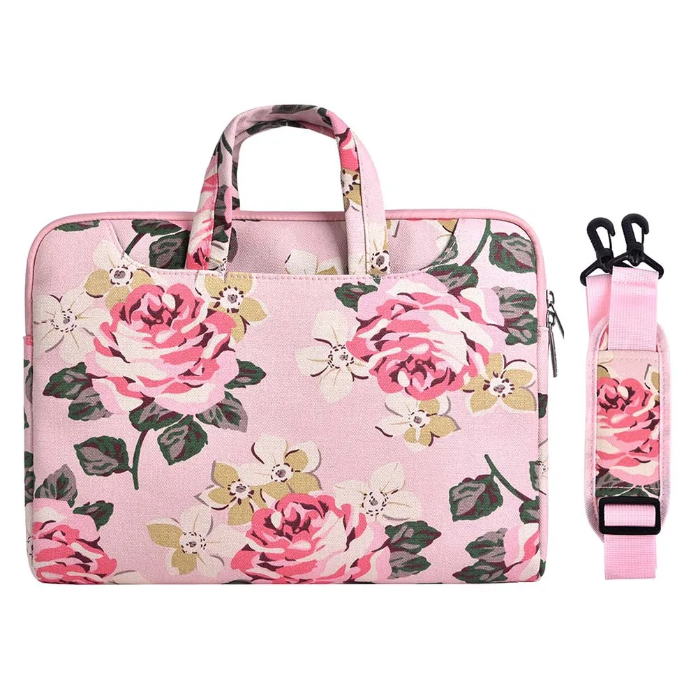 Сумка через плечо для ноутбука MOSISO 13,3, 14, 15,6, для Macbook Pro, Air, lenovo, чехол для ноутбука Air Pro 13, 15, 16 дюймов - Цвет: Pink Rose