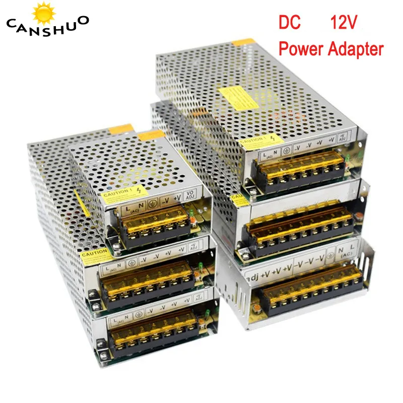 DC 12V 2A 3A 5A 10A 15A 20A 30A 40A 50A алюминиевый корпус CE ROHS светодиодный импульсный источник