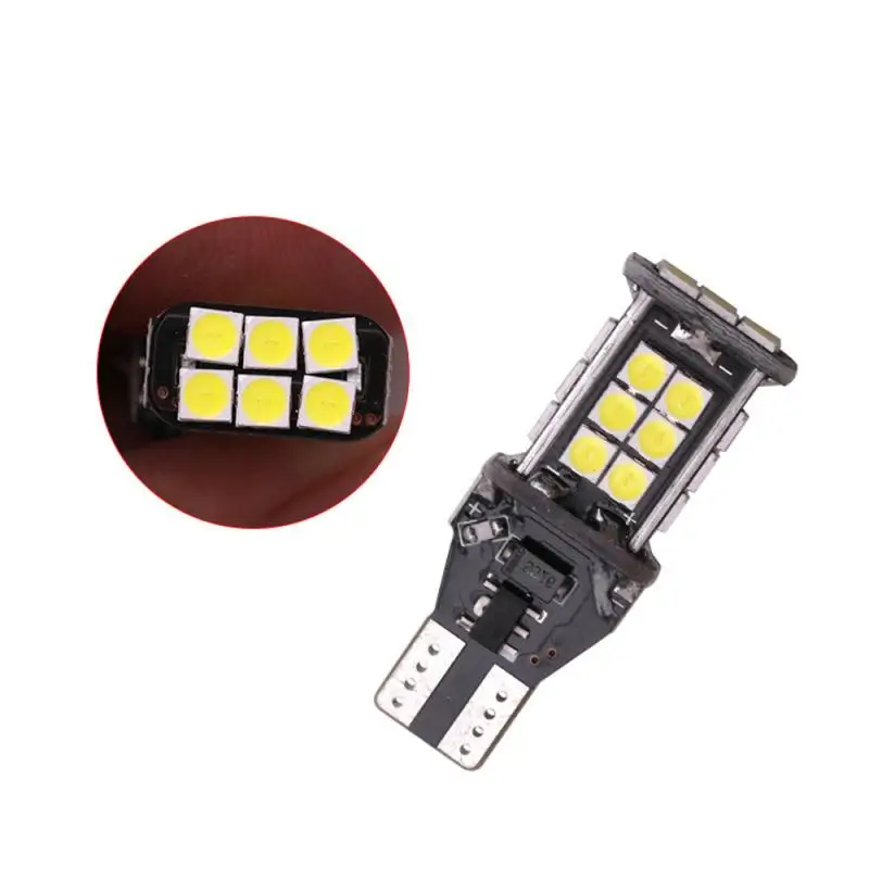 

2PCS T15 W16W Led Car Bulbs Xenon White Canbus Error Free Reverse Parking Light 3030 24SMD CANBUS Car Backup Reserve Lights Bulb