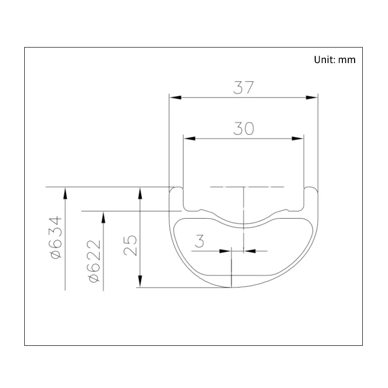 

29 Inch MTB Carbon Rim 28h/30h Asymmetric Hookless Tubeless Disc brake XC 29er Mountain Bike Carbon Rims Bike Wheel