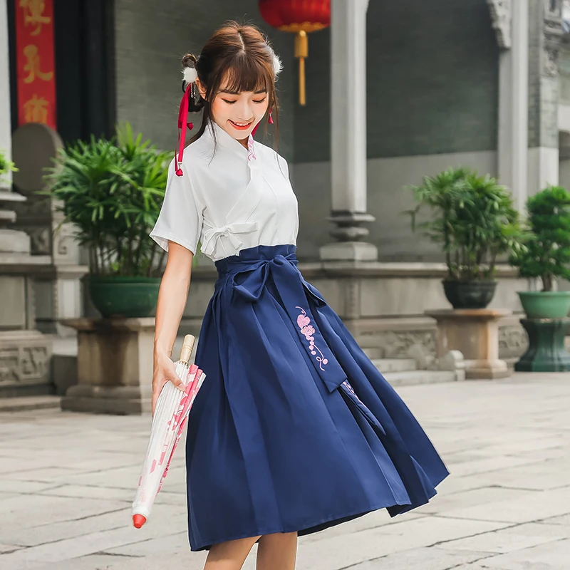 Студенческая одежда принцессы династии Тан костюм ханьфу платья Феи для