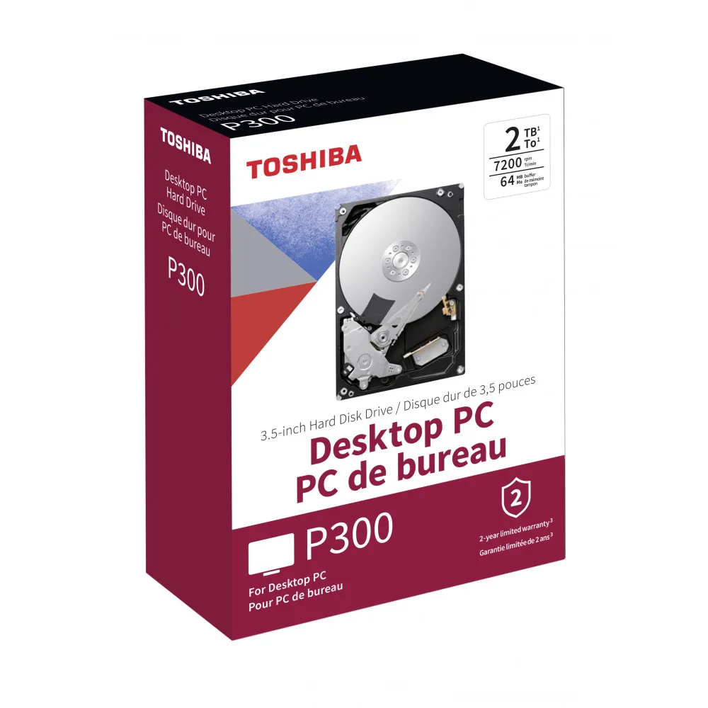 Внутренний жесткий диск TOSHIBA HDWD120EZSTA* (*S U) P300 High-Performance HDD 2ТБ 3 5&quot 7200RPM 64MB SATA-III (RTL) |