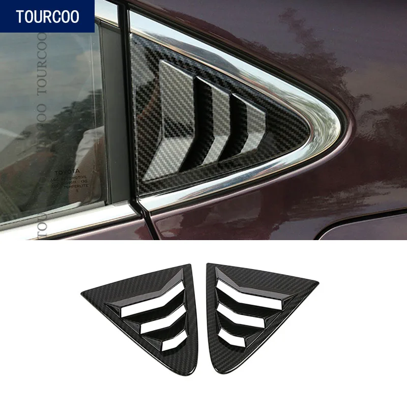 

Треугольные жалюзи для заднего стекла автомобиля, жалюзи, Обложка рамы, декоративные наклейки для Toyota Corolla 2019