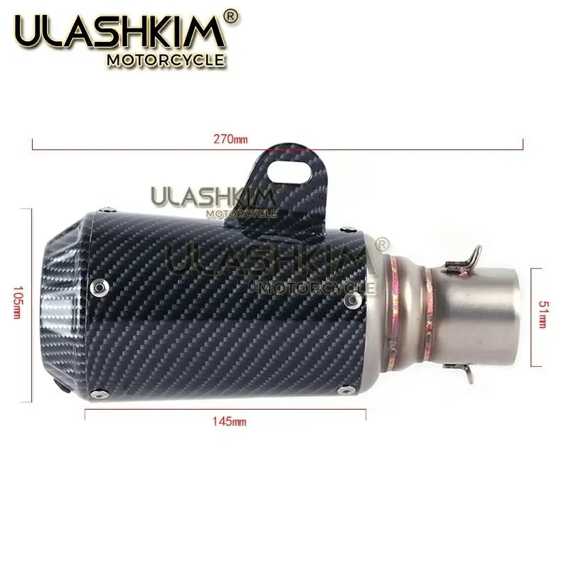 

SH150 SH 125 150I Motorcycle Exhaust Mascape Full System Slip On Middle Link Pipe Muffler For Honda SH125 SH150i SH125i