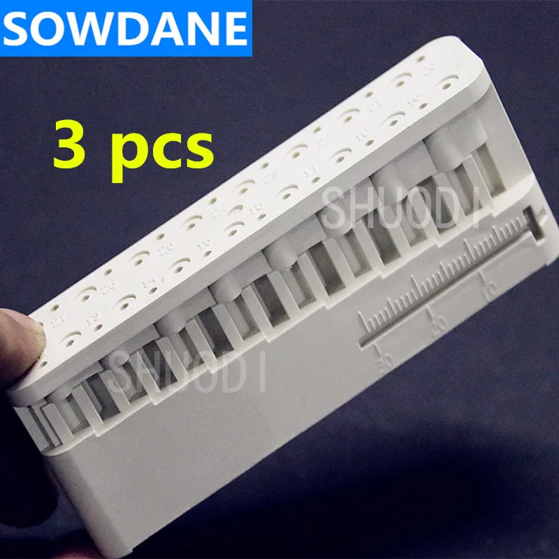 3 шт. измерительный блок правителя зубоврачебный автоклавируемый стенд линейка