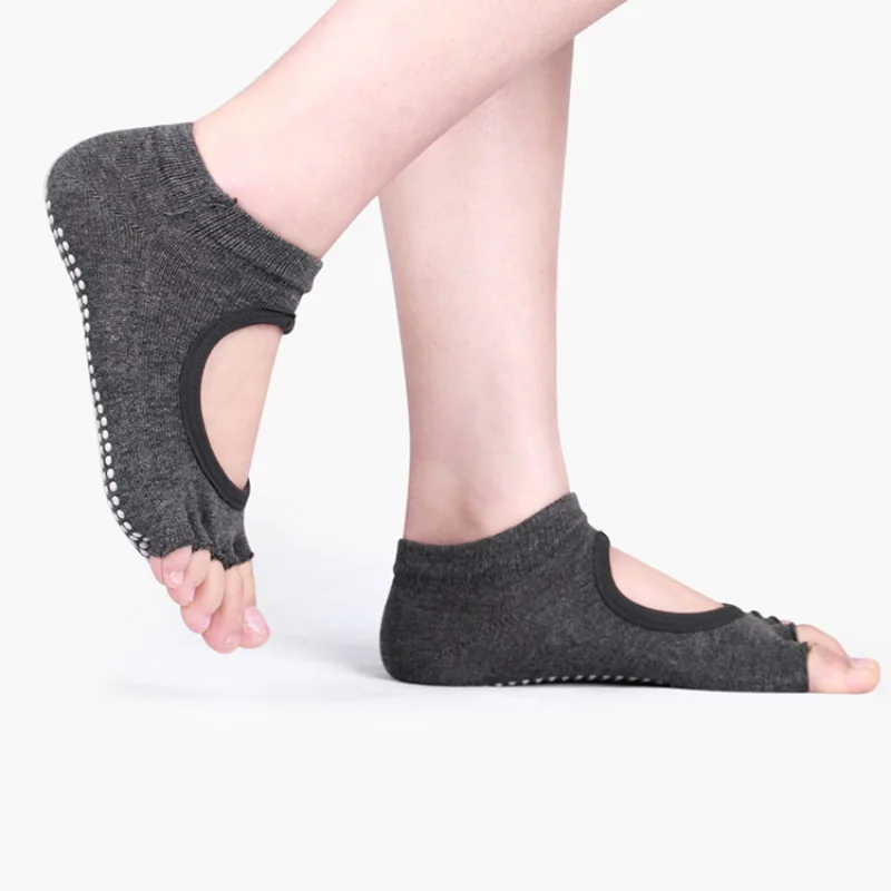 

Women Yoga Quick-Dry Socks Two Toe Sports Cotton Pilates Socks Ventilation Ballet Non-slip Dance Socks