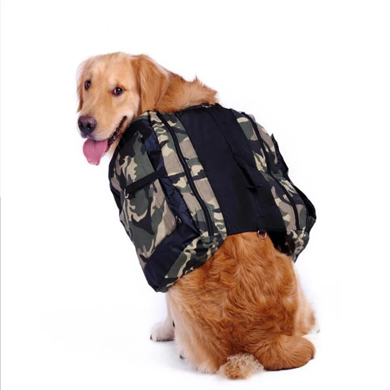 

Pet Bag Portable Outdoor Travel Camouflage Bag Four Seasons Available Lightweight Backpack for Medium and Large Dogs PB819