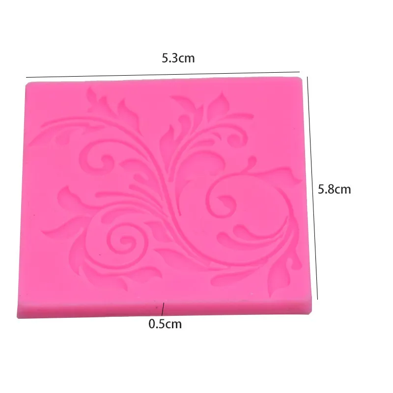 Лист цветок кружева 3D силиконовая форма для печенья торта кондитерских конфет