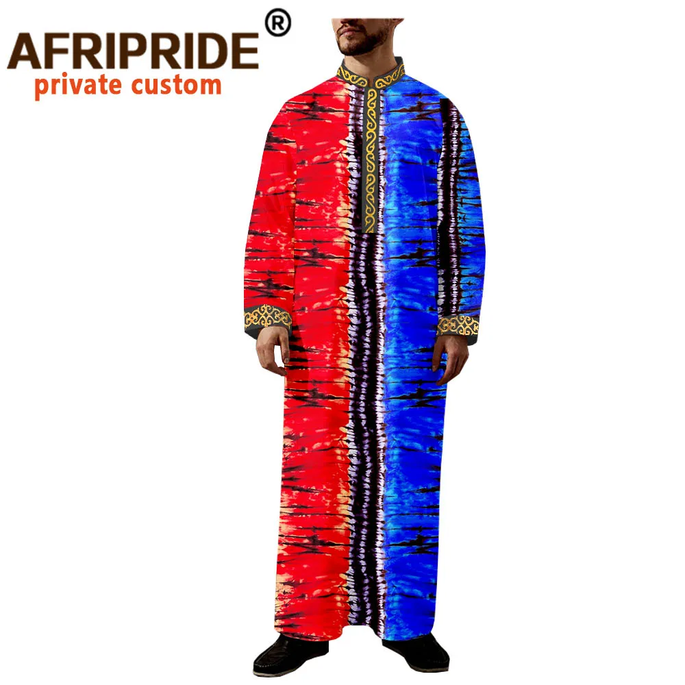 African Clothes for Men Print Outfits Dashiki Long Coats Ankara Outwear Long Sleeve Agbada Robe Plus Size Casual Wear A2014007