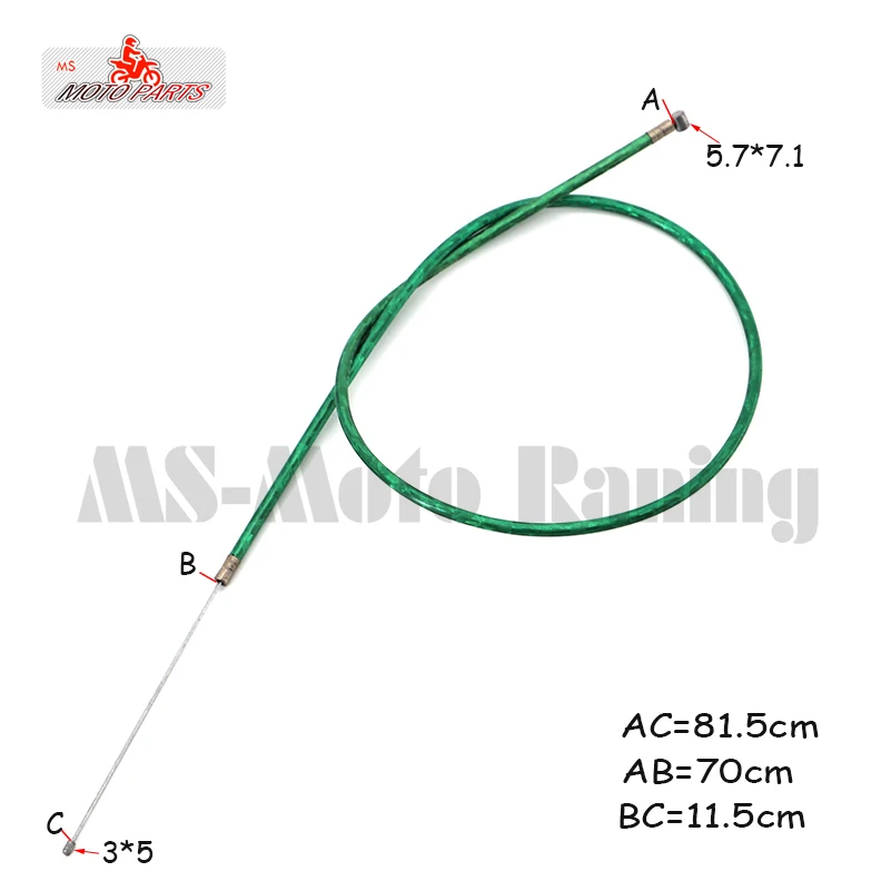 Газовый трос дроссельной заслонки красный/черный/золотистый/синий для 43cc 47c 49cc
