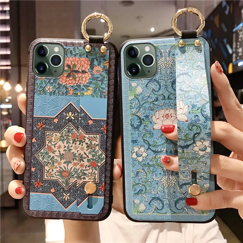 SoCouple Чехол-держатель для телефона для iphone XR X Xs max 11 Pro Max чехол для iphone 7 8 6 6s plus ремешок на запястье Мягкий ТПУ чехлы накладки