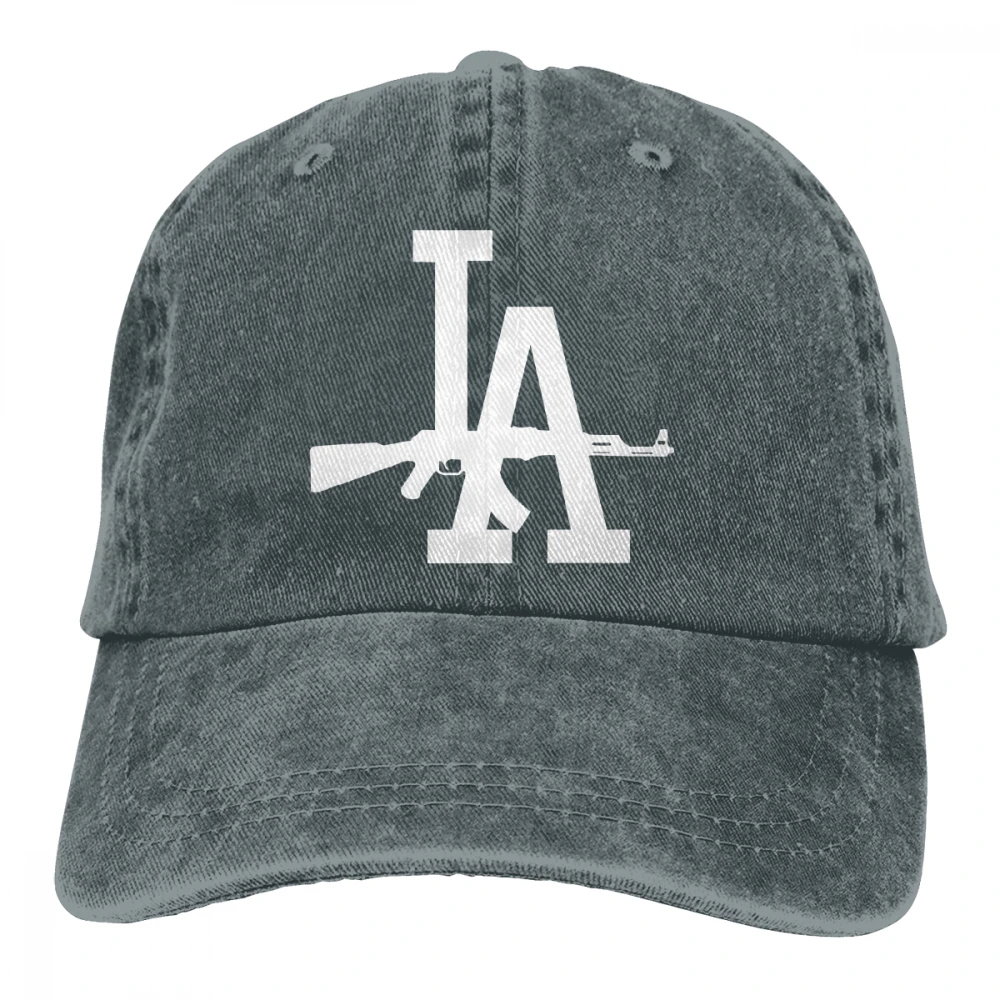 Los Angeles LA AK-47 Casquette черные унисекс Мужские Женские джинсовые бейсболка с ремешком кепки Регулируемый Гольф папа шляпа