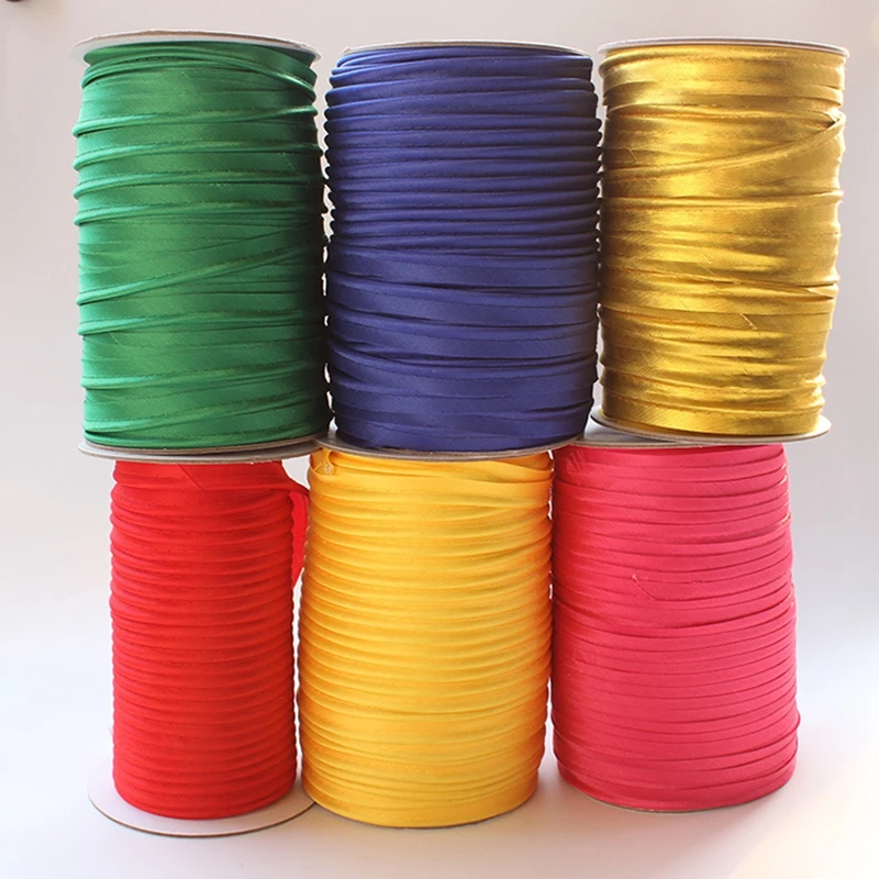 Лента из сатина и полиэстера длина 12 мм цвет в ассортименте | Дом сад