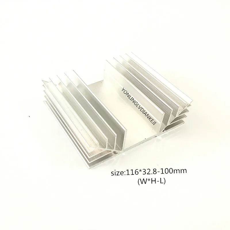 1 шт. алюминиевый радиатор/релейный радиатор/радиатор инвертора 116*33-100