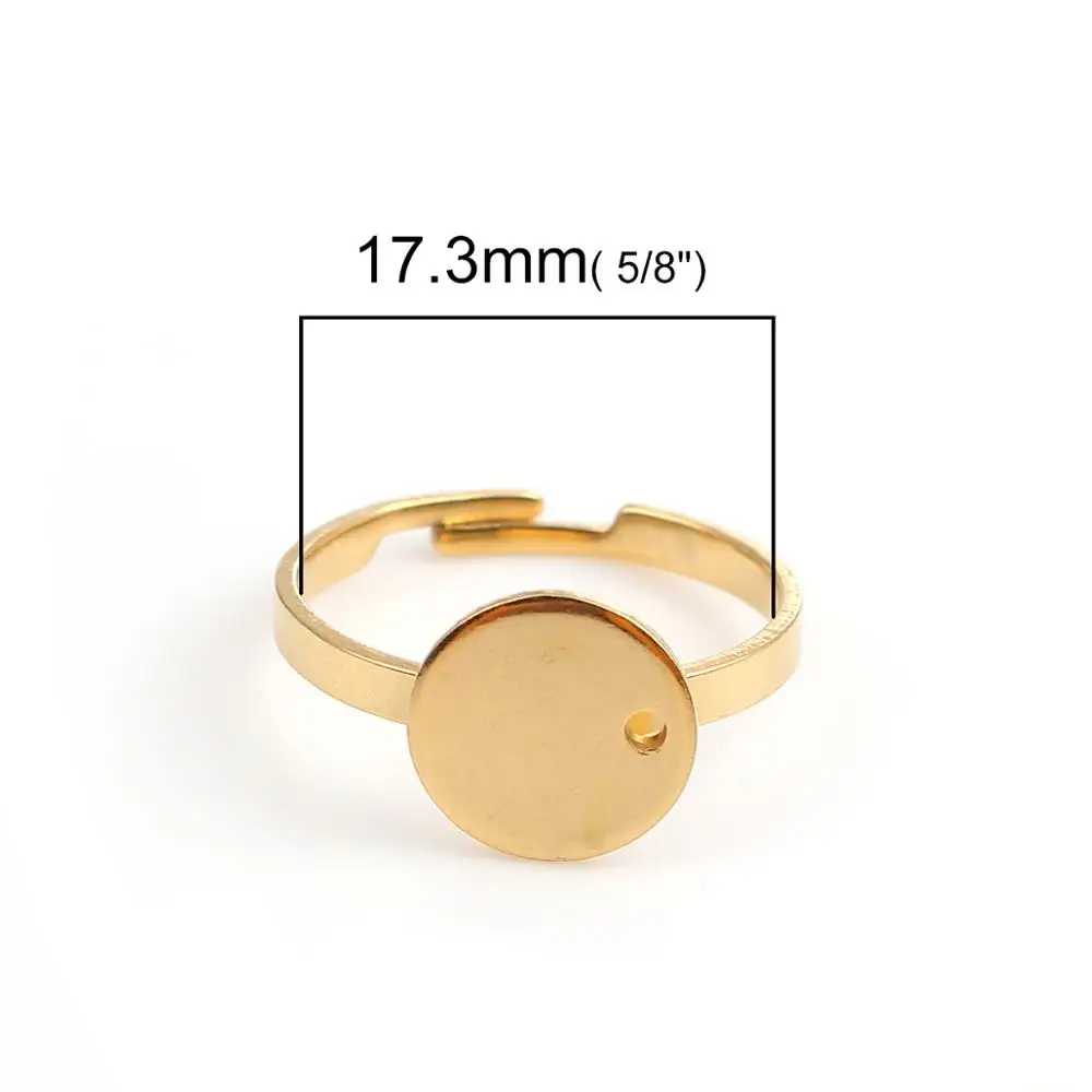 Шампуры из нержавеющей стали Открытые Регулируемые кольца золотого цвета