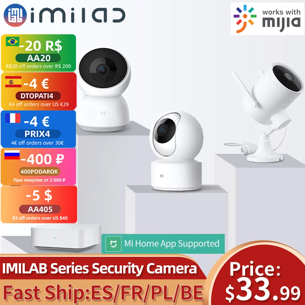 Ip-камера IMILAB с поддержкой Wi-Fi для системы видеонаблюдения - изображение