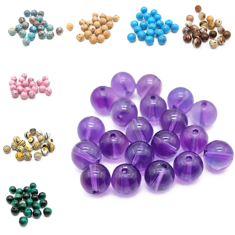 Бусины из натурального камня 8 мм агата нефрита авантюрина Стеклянные круглые