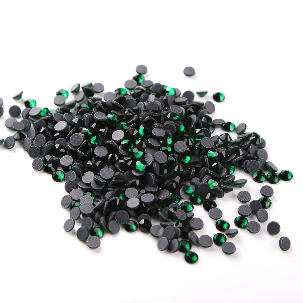 Стразы DMC с изумрудом (темно зеленый) стразы горячей фиксацией для стекла