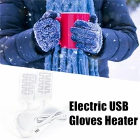 electric usb gloves heater 2a winter warm arm hands waist heated gloves cycling skiing gloves heating pads dropshipping