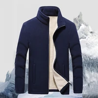 40 dropshipping winter mens jacket long sleeved warm soft jacket double sided plush coat