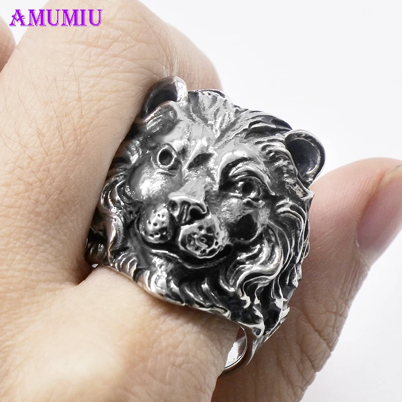 Мужские леопардовые кольца AMUMIU классические в стиле панк рок хип хоп из
