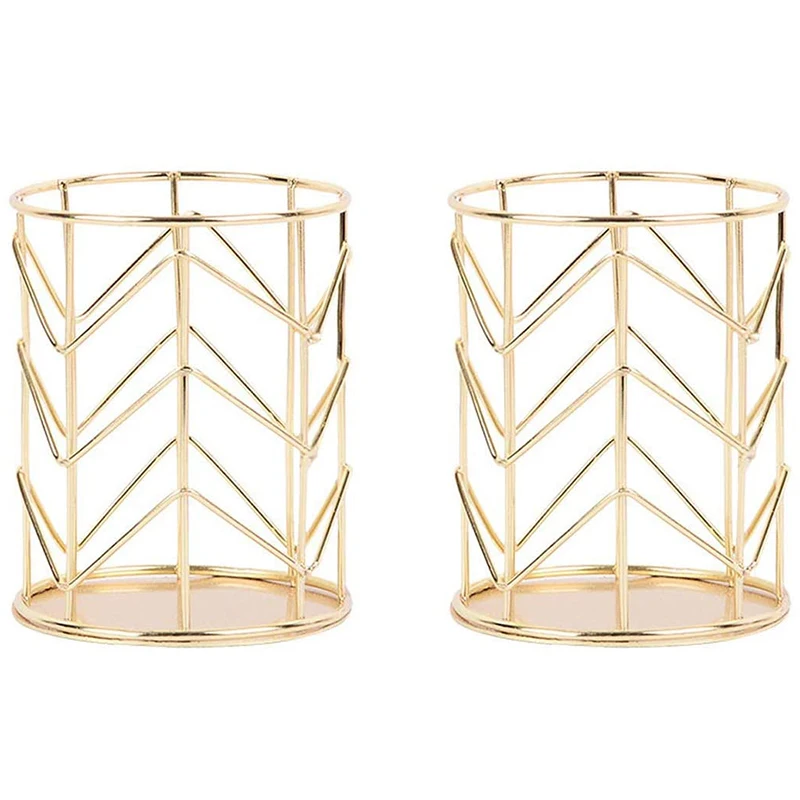 

Wire Metal Pencil Holder, Decorative Desk Storage Organizer Container for Stationery and Desk Accessories