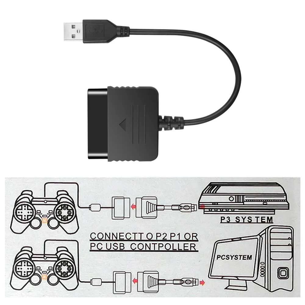 Геймпад Kebidu для Sony PS1 PS2 Play Station 2 джойстик PS3 ПК USB-адаптер контроллера конвертер