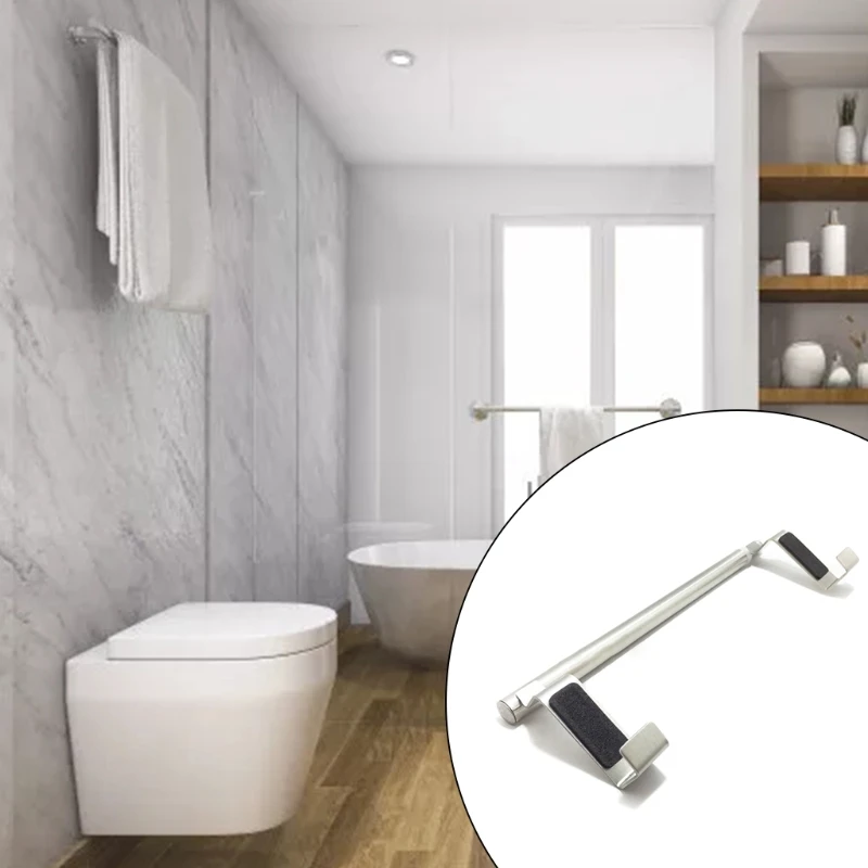 

H051 Expandable Bathroom Towel Rack Stainless Steel Towel Storage Shelf Organizer Wall Mount Towel Holder Floating Wall Shelf