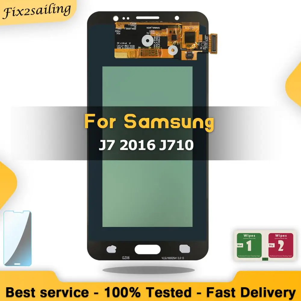 Для Samsung Galaxy J710 lcd AMOLED LCD дисплей сенсорный экран J7 2016 J710FN J710F J710M J710Y pantalla Замена