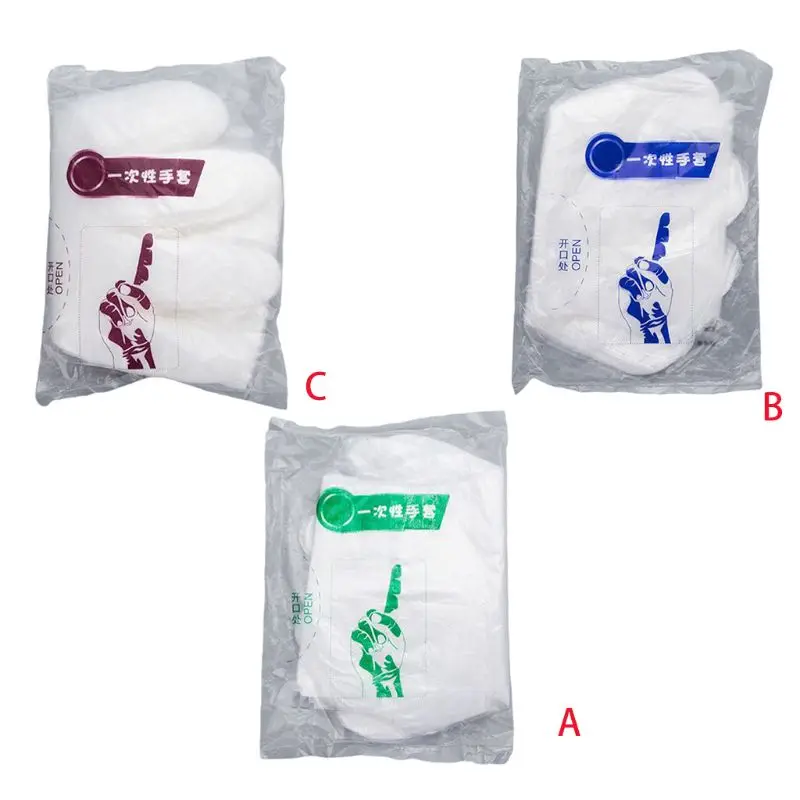 

Disposable Clear Non-Slip Thicken PE Plastic Gloves for Food Prep Handling Cook T5UF