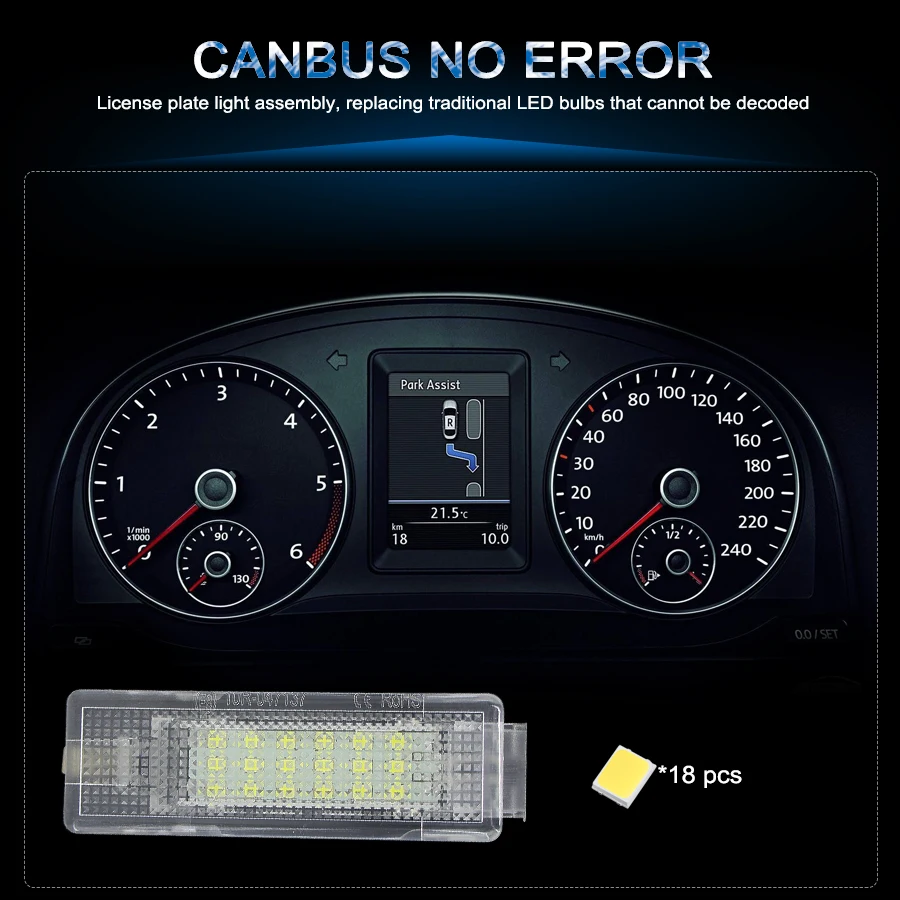 1 x светодиодная Автомобильная багажная подсветка CANBUS для VW Caddy✄up Campmob✄up