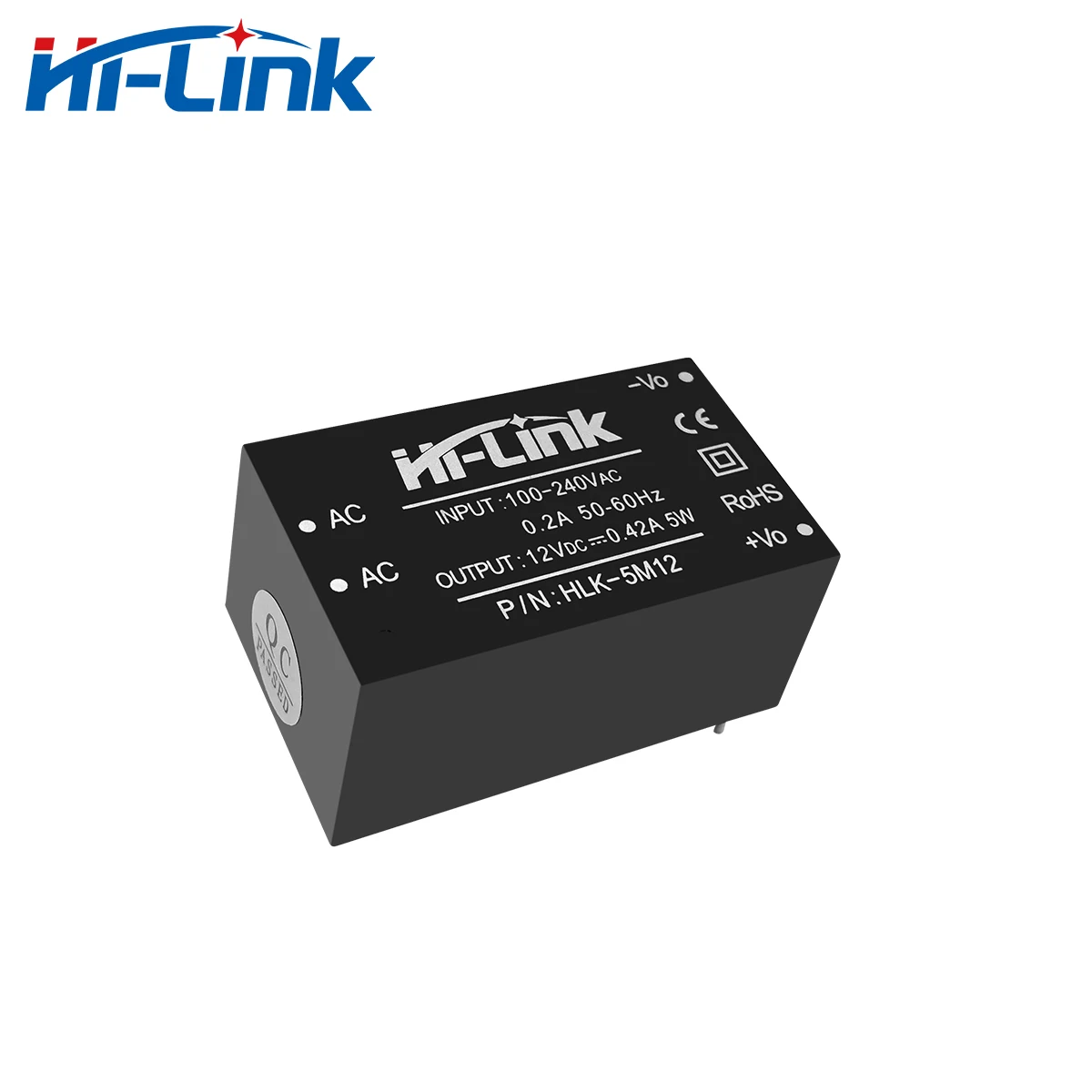 Бесплатная доставка 2 шт. Φ 220V to 12V Step Down HLK 5M12 5W одиночный выход|Источники питания| |