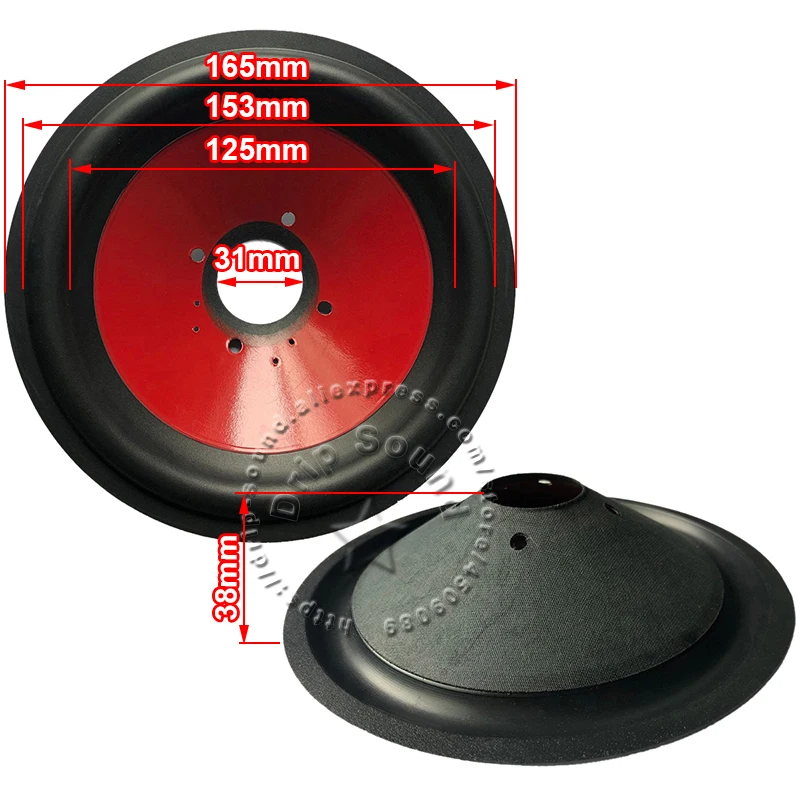 Динамик конусный бумажный для 7 дюймов 165 мм 31 2 шт. | Электроника