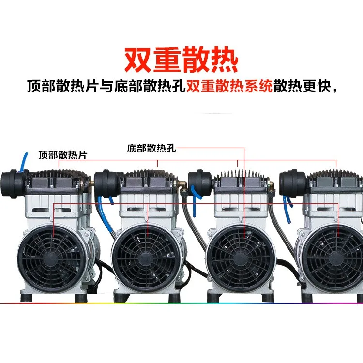 Воздушный компрессор для ремонта автомобиля бесмасляный бесшумный портативный