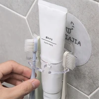 1pc toothbrush holder plastic toothpaste storage set for bathroom organizer for toothbrushes brush holder