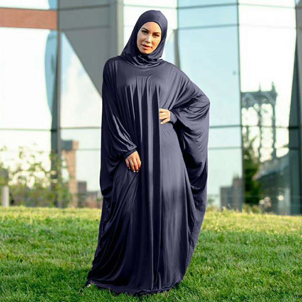 

Siskakia/африканская одежда для женщин, кафтан, абайя, Дубай, Турция, мусульманский джилбаб, однотонное платье с капюшоном, Niqab Prayer Islamic, осень 2020