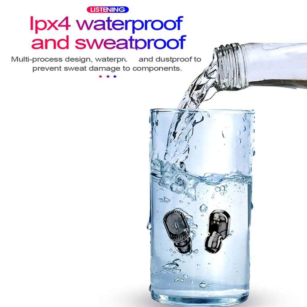 XG10 наушники вкладыши TWS Bluetooth с Портативный шеи радио плеер HD стерео Беспроводной