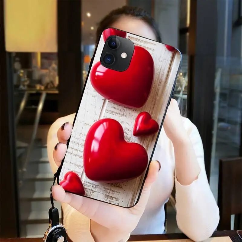 

Love Stone Soft black Phone Case for iPhone 11 pro XS MAX 8 7 6 6S Plus X 5S SE 2020 XR case