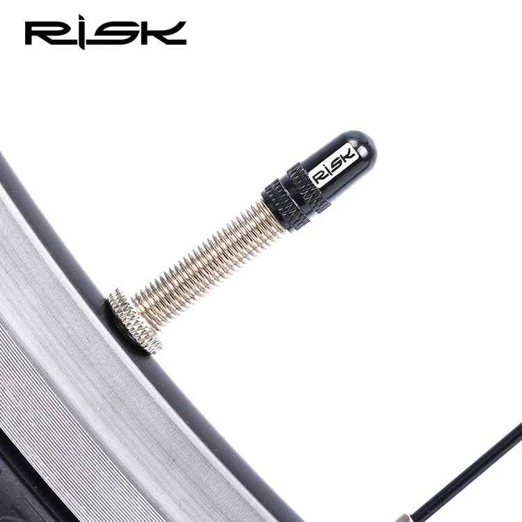 10 шт. RISK Bike Presta Schrader колпачки для клапанов MTB дорожный велосипед покрытые шинами французские американские Пылезащитная защита шин 7 цветов - Цвет: Presta-black