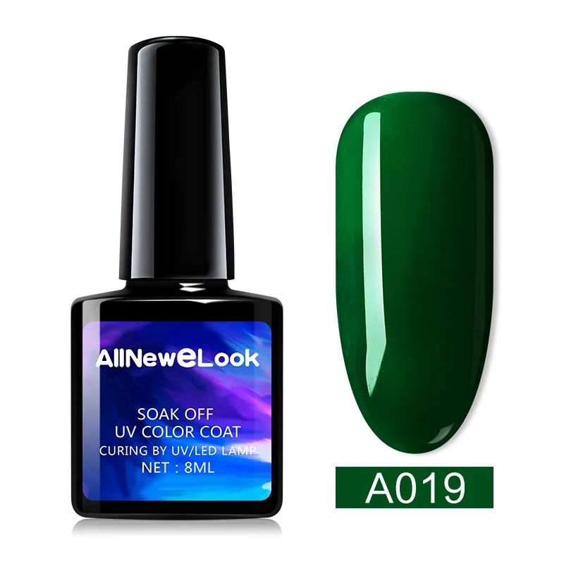 Allnewelook Гель-лак для ногтей 8 мл гель УФ Bluesky замочить от черного флакона 120 цветов - Цвет: 019