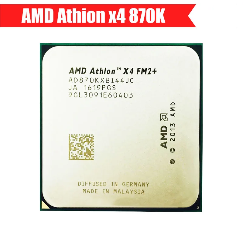 

AMD Athlon X4 870K X4 870 X4 870 K Processor 3.9 GHz 95W 28nm 2133MHz AD870KXBI44JC Socket FM2+ Quad-Core Desktop CPU