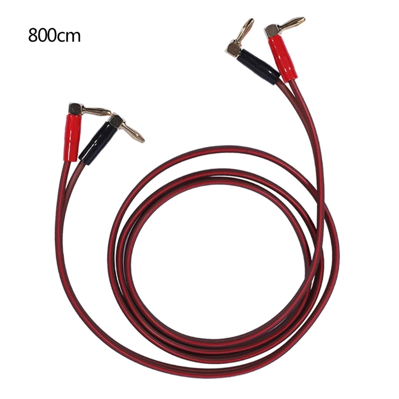 

-Audio Gold Plated 2 Banana Plugs to 2 Banana Plugs Silver Plated Speaker Cable 203A