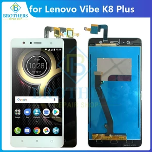 ЖК-экран для Lenovo Vibe K8 Plus, ЖК-дисплей в сборе K8Plus, сенсорный экран, дигитайзер, запчасти для ремонта телефонов, 5,2 дюйма