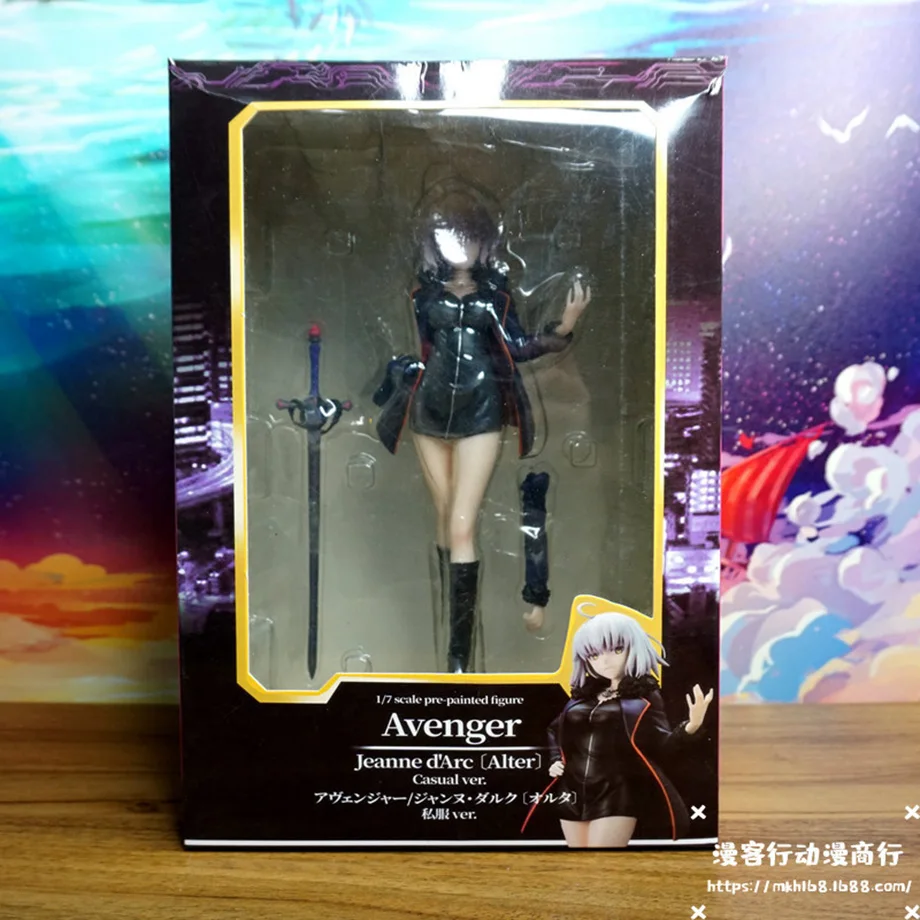 

25cm Fate Grand Order Black Stand Avenger Joan of Arc Jeanne d'Arc Alter PVC Action Figure Collectible Model Toy Gift