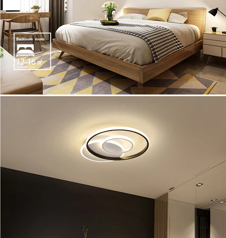 Chandelierrec, современный светодиодный светильник, AC90-260V, домашнее освещение, светильники, люстры, освещение для гостиной, спальни, низкие потолки